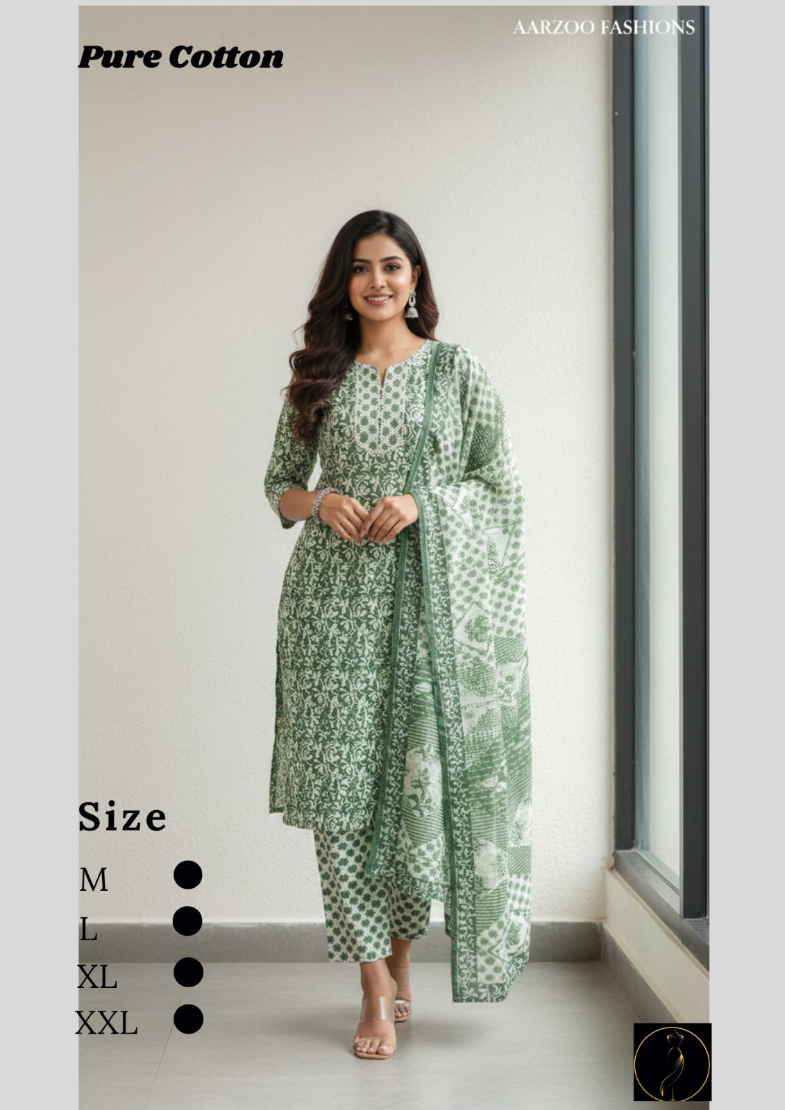 Pure Cotton Pink Kurti Set for Women | Stylish Ethnic Wear with Dupatta (M-XXL)