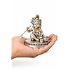 Bal Krishna Silver Plated Idol | Laddu Gopal Murti for Pooja & Decor (3 Inch)
