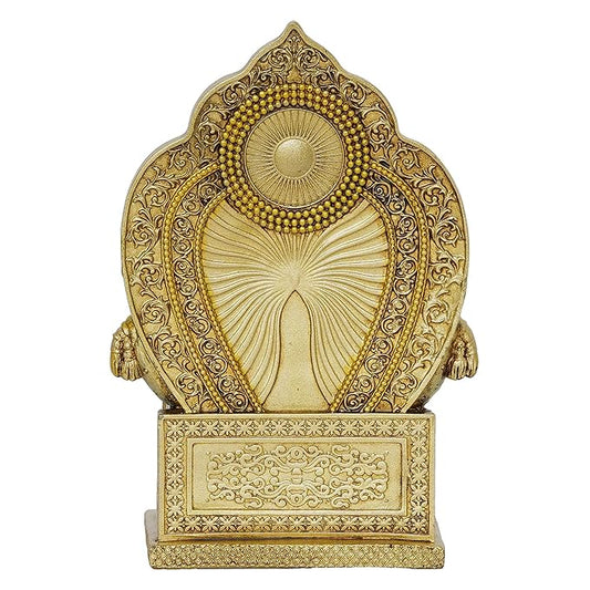 7" Poly Resin Lord Kuber Statue for Wealth and Harmony | God kuber Idol | Murti | Statue | showpiece for Home | Kuber ji ki murti for puja Decorative Showpiece. (Multi Color)