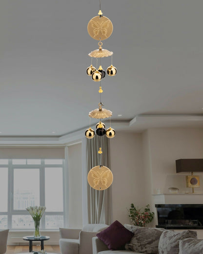 6 Bell House Decorative Hanging Wind Chimes for Home