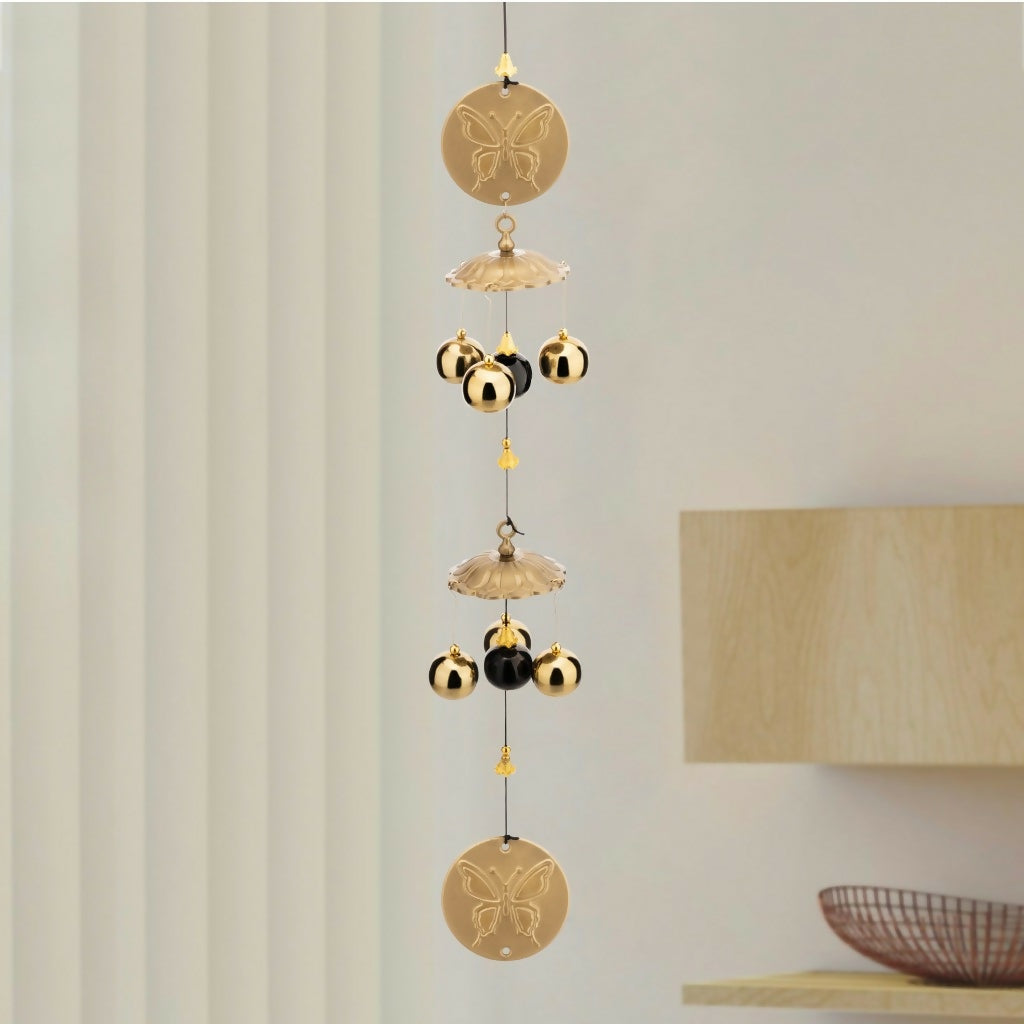 6 Bell House Decorative Hanging Wind Chimes for Home