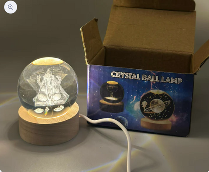 3D Engraved Lord Ganesha Decorative Night Light – Spiritual Gift for Home, Mandir, Diwali